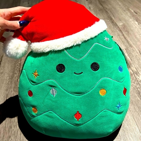 Squishmallows Other - NWT 14” Carol the Christmas Tree with Santa Hat Squishmallow